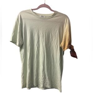 J.W. Anderson Two-Tone T-Shirt - Light Green and Tan